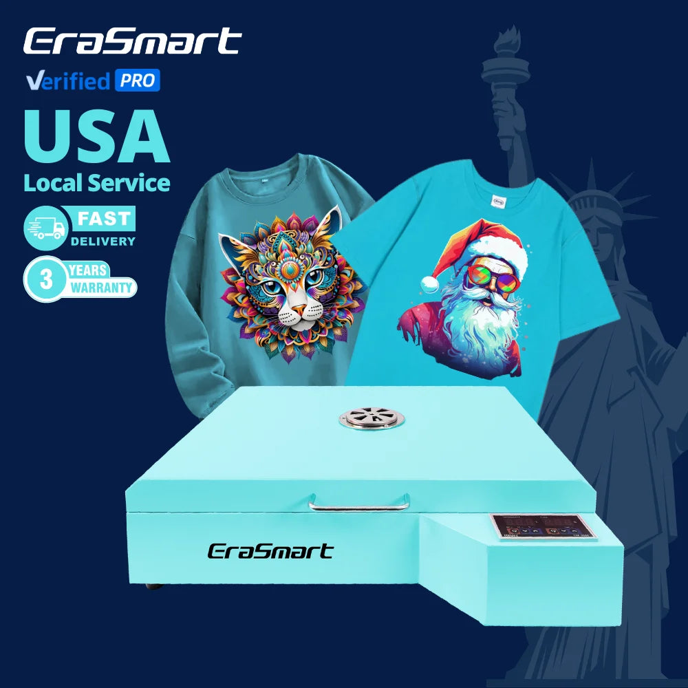 Erasmart Hot Melt Powder Heating Drying DTF Curing Oven A2 A3 A4 DTF Oven With Air Purifier