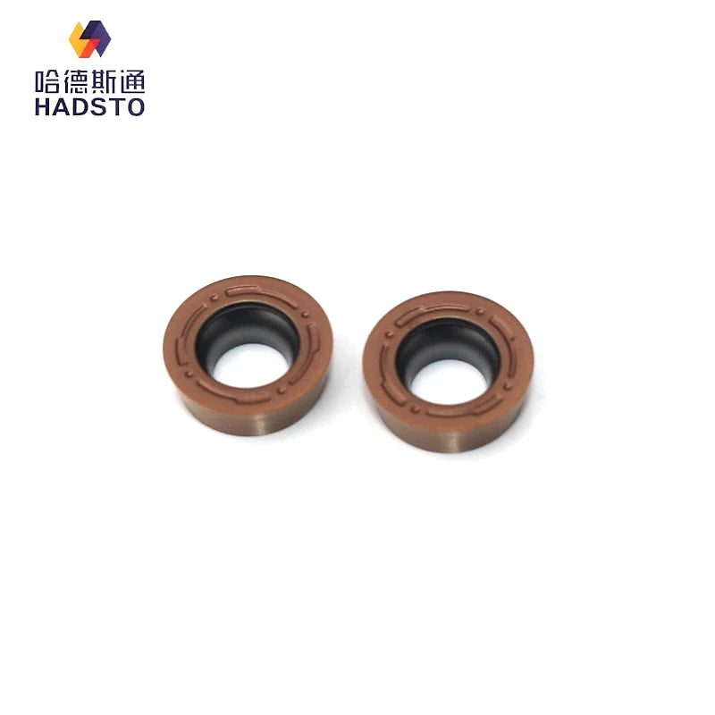 HADSTO CNC Milling Cutter Blade RPMT1003MO-FM HS5115 Customizable OEM Quenched Steel Processing Cutting Tools for Machining