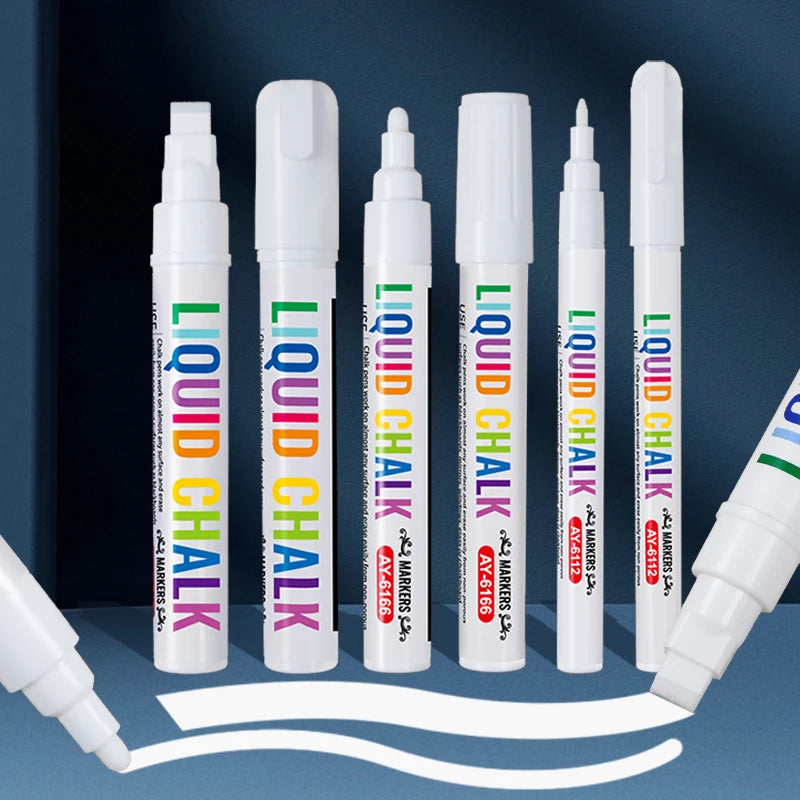 Window Marker Unlimited Creation Durable Whiteboard Fine Tip Dry Erase Liquid Chalk Marker Pen Drawing