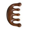 Wholesale Sandalwood Wide Tooth Guasha Scalp Massage Comb