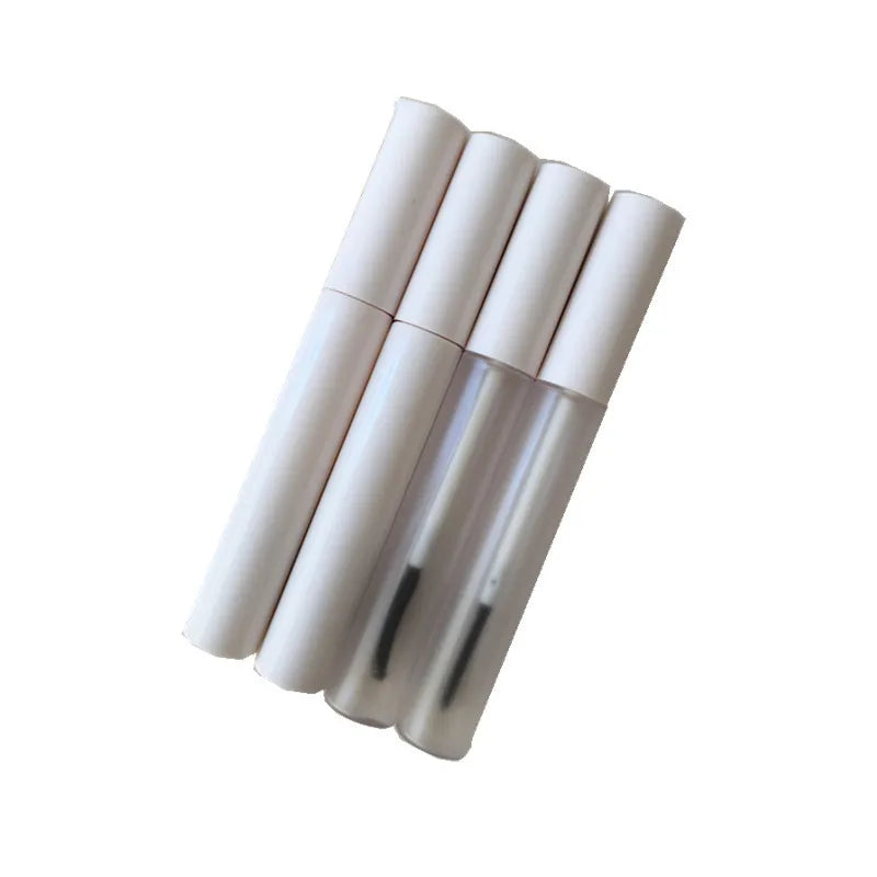 8-10ml Luxury Frosted White Mascara Tube with Diamond Tube Empty Eyelash Cream Mascara Tube Makeup Cosmetic Packages Container MegaBDM