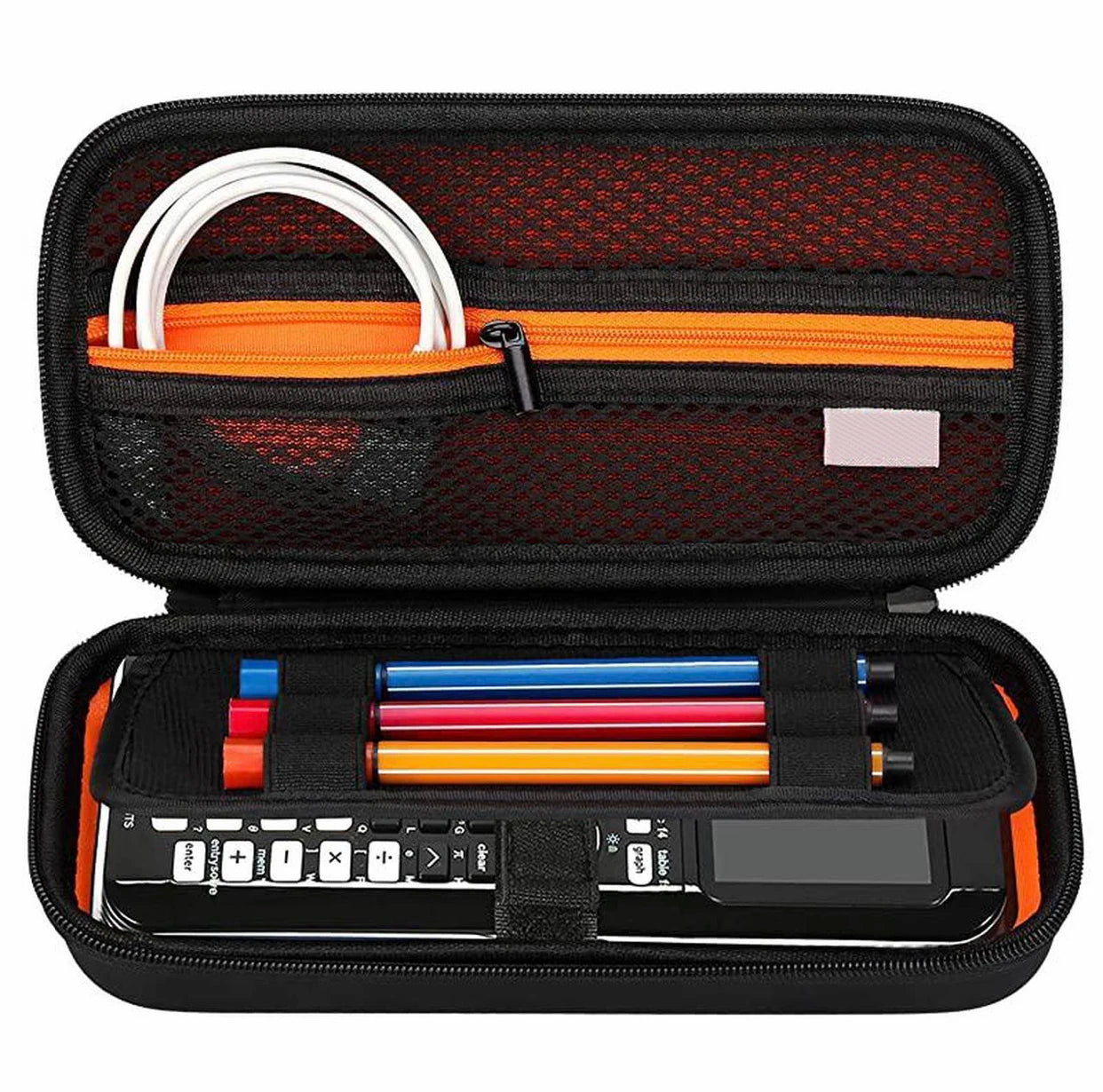 Hard Eva Pencil Graphing Calculator Carrying Case for Texas Instruments TI-84 Plus CE TI-83 Plus CE Fx-9750GII for USB Cab