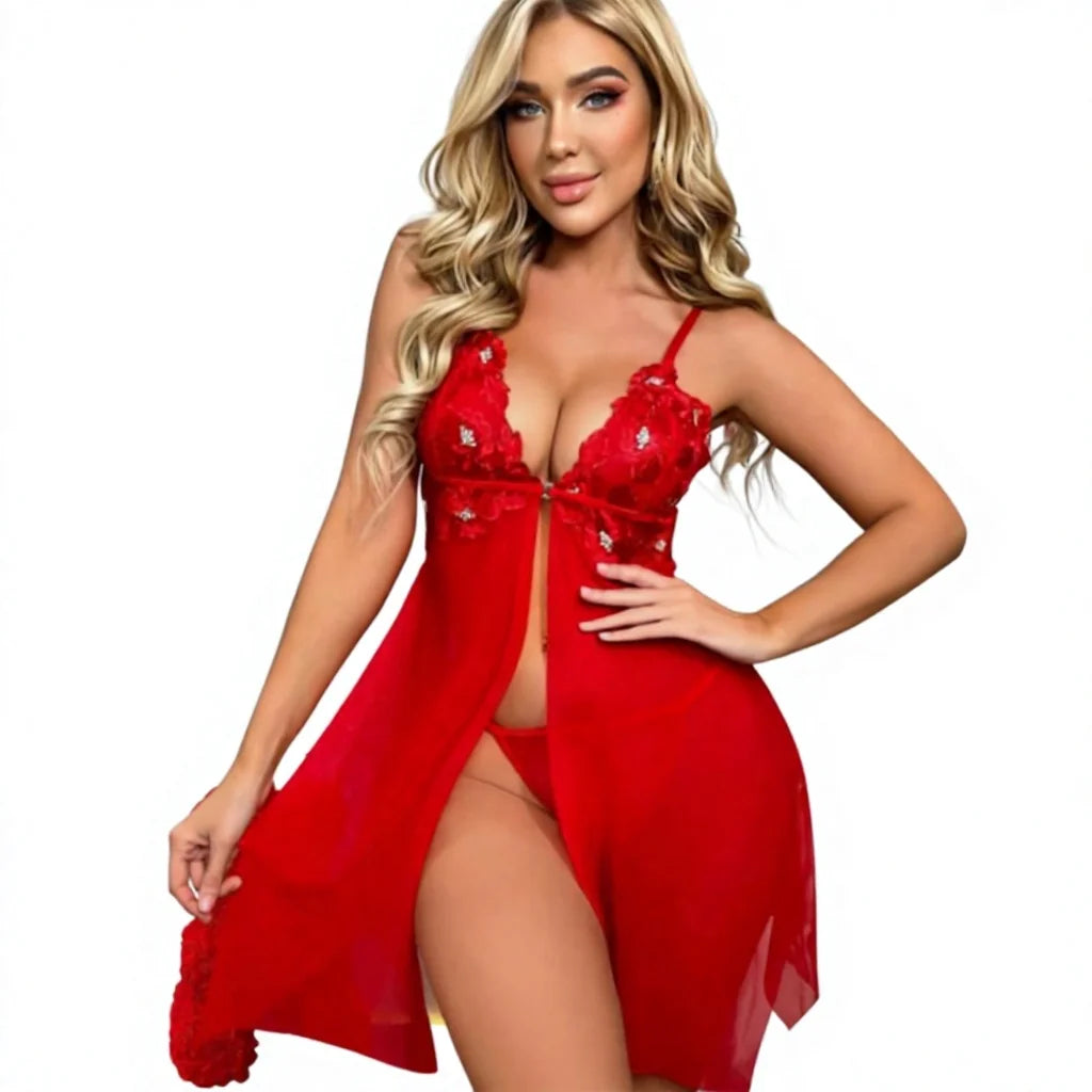 Women Summer Hot Sale Sexy Underwear 2 Piece Set Suits Pajamas Long Dress Sleeveless Soft Women's Sleepwear