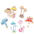 Custom Design Embroidery Iron on Mushroom Patch for Clothes Hat