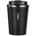Custom Logo Business Gifts MOQ 50pcs Car Vacuum Travel Insulated Double Wall Tumbler Reusable 304 Stainless Steel Coffee Mug Lid