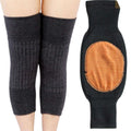 Free Sample Soft Double Thicken Breathable High Elastic Keep Warm Cashmere Knitting Knee Pad Brace for Cycling Climbing
