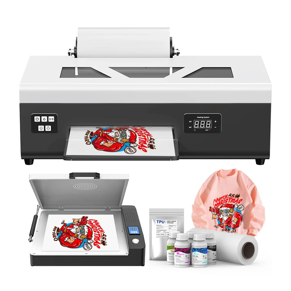 A4 Roll A3 DTF Inkjet Printer Impresora DTF T Shirt Cloth Sticker Garment Printing Machine Digital T-shirt Printing Machine
