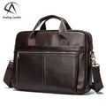 Andong Accept Custom Logo Office Briefcases Men Genuine Cow Leather Briefcase Shoulder Bags for Men Messenger Bag Men Handbag