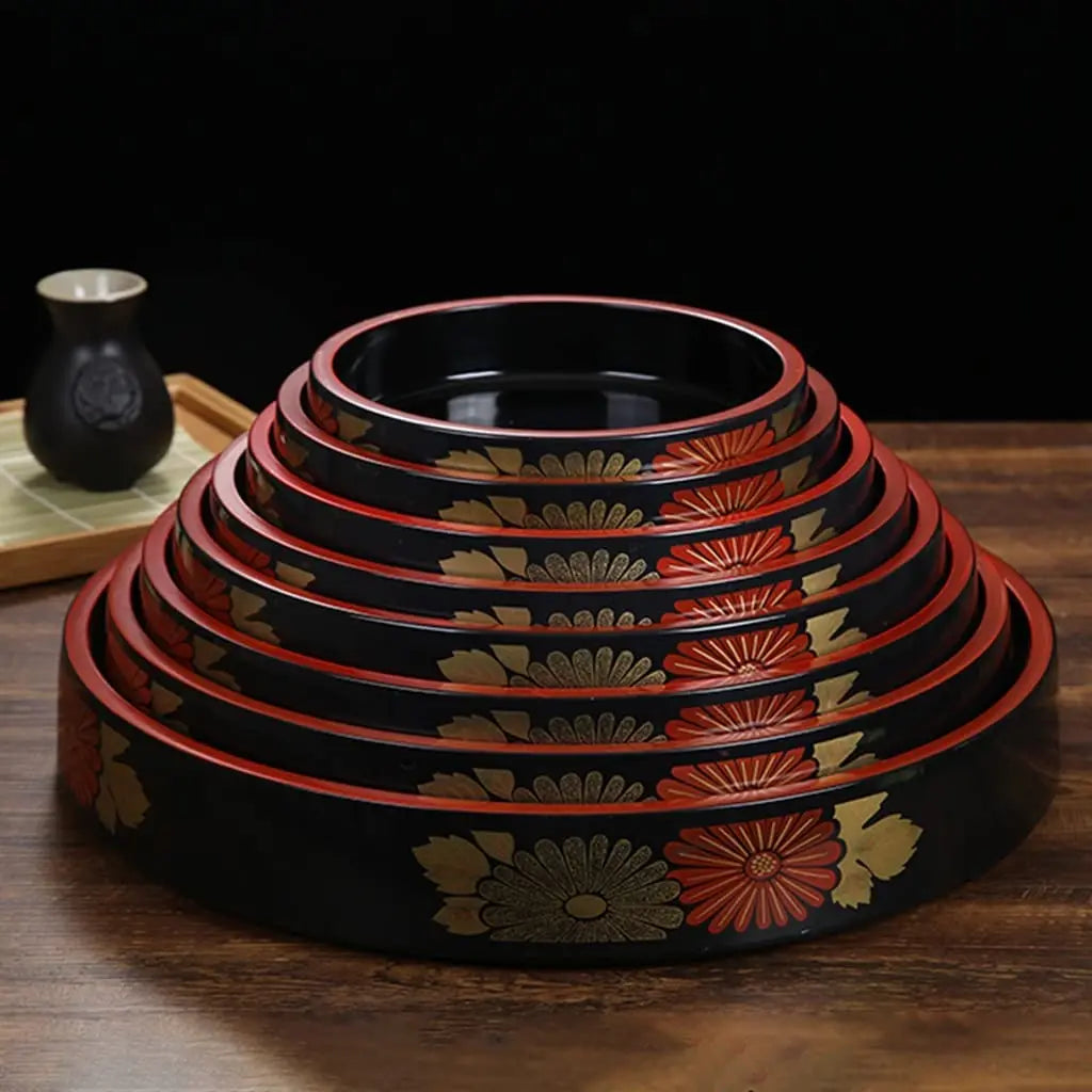 Japanese Seafood Sashimi Plates with Original Wood Chassis Molecular Cuisine Dry Ice Dish Sushi Preparation Kit Snack Serving Pl