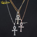 Shining Jewelry 925 Sterling Silver Hip Hop Allah Cross Mens Moissanite Diamond Pendant for Necklace