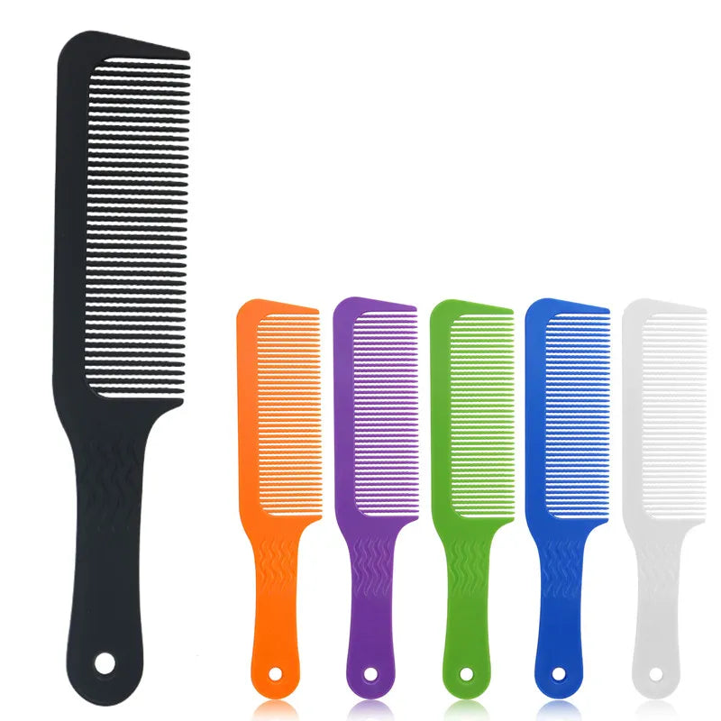 Antistatic Plastic Hairdressing Clipper Comb with Anti-Slide Handle Portable Professional Salon & Home Use Tool Custom Logo