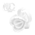 100Pcs Heart Eyelash Extension Glue Ring Holder Eye Lash Fans Flowering Quick Blossom Cup Tattoo Pigment Container