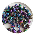 100pcs  Cartoon Cat Head Resin Beads Cute Blue Eye Loose Spacer Bead for Jewelry Making DIY Bracelet Accessories
