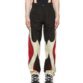 Custom Logo Mens Polyester Sportswear Nylon Panel Patch Work Track Streetwear Trousers Hip Hop Pants