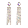 Hoyon Fashion Bridal Rhinestones Tassels Earrings Women Wedding Long Earrings Jewelry Wedding Earrings
