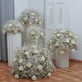 White Flower Ball Wedding Decoration White Artificial Baby Breath Flower Centerpiece Decor MegaBDM