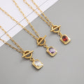 Hip Hop 18K Gold Plated OT Buckle Necklace Multi-Color Diamond Flower Shape for Women's Weddings Anniversaries Gifts Made Copper