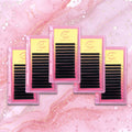 Anrolash Cashmere Lashes Easy Fan Lash Tray with Box Multiple Length Natural Style False Eyelashes