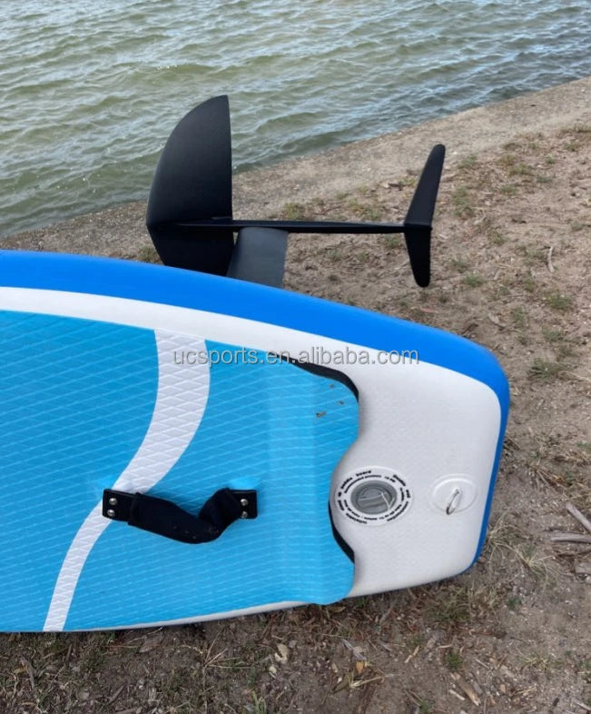 New 3K Carbon Plate Inflatable Foil Surfboard 160 170-Hydrofoil PVC Wing Foil Board for Ocean Waters