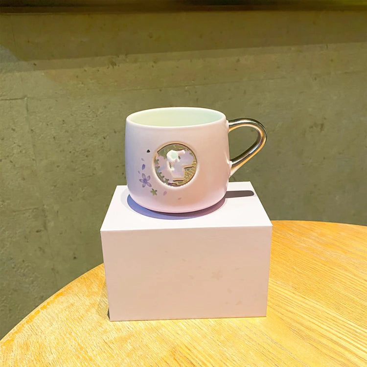 Luxury Copper Ceramic Cup Gift Cups Creative Personal Cup Coffee&milk Mugs Home and Hotel Office Mugs Custom Logo Coffee Mugs