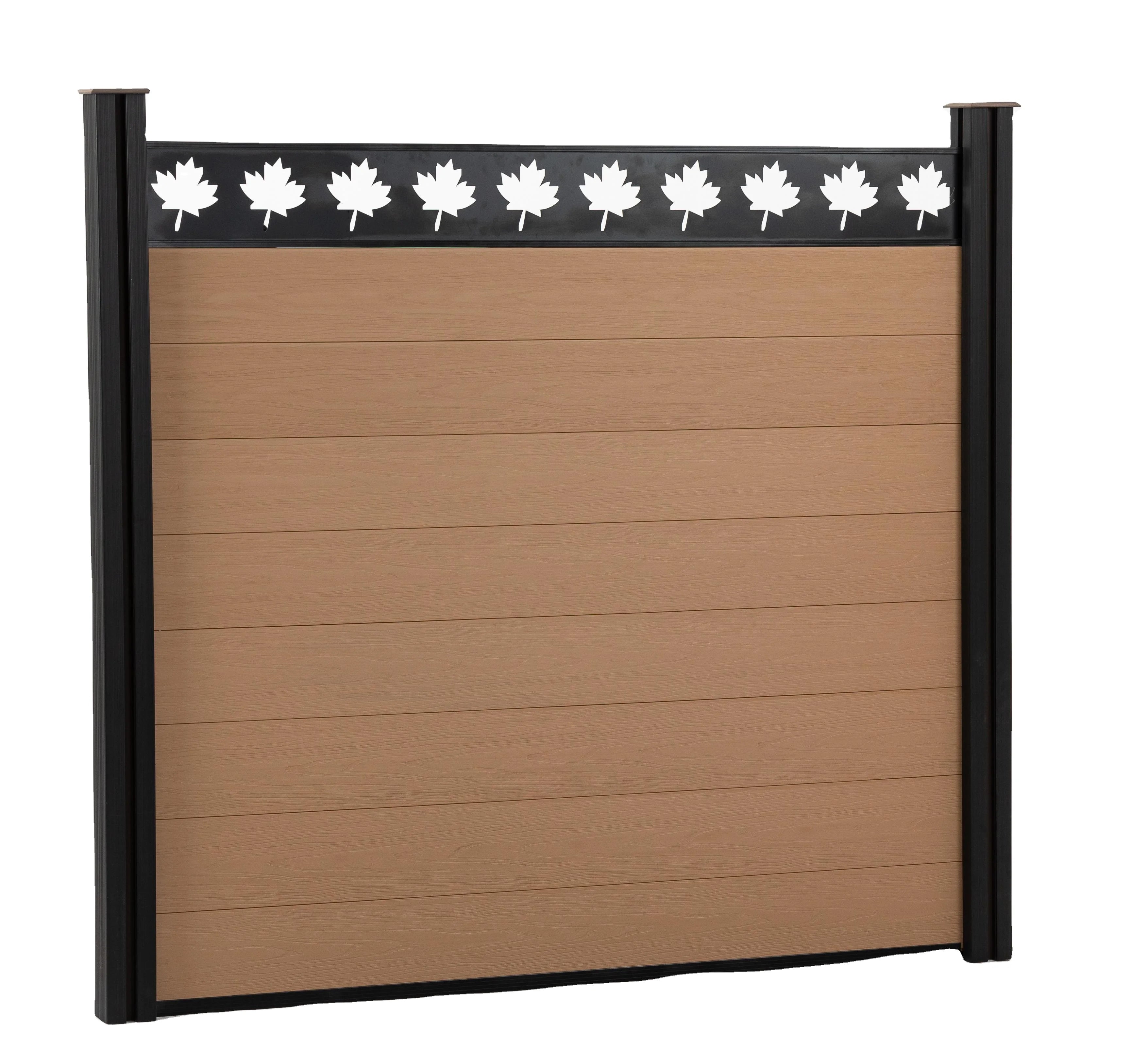 Hot Sale Fence WPC Fence Decoration Modern New Design Style Fence Panels Custom Interlock