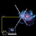 Synchronized Hologram Projector With 65cm Big 3D LED Display Fan and Computer HDMI Integration