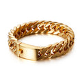 Stainless Steel Silver and Gold Plated Custom Hip Hop Cuban Bracelet Men Bracelet Luxury Cuban Chain Necklace and Bracelet