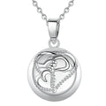 Merryshine Silver-Plated Copper Llamador De Angeles Pendant Necklace Musical Sounds Mexican Ball Bola Jewellery for Wedding Gift