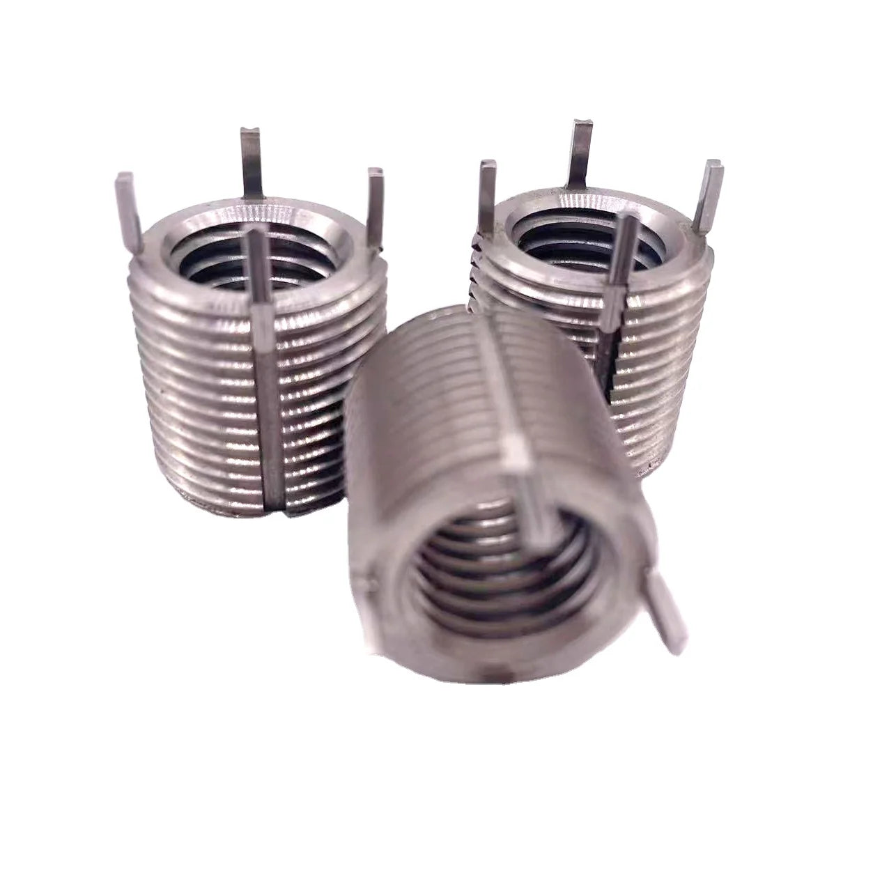 M10 Metric Inch Threaded Key Locking Insert ISO9001 Certified 302 Slotting Stainless Steel Zinc Material Self Tapping Fasteners