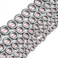 Wholesale Kuoyu Brand 8*8/10*10/12*12/14*14/16*16mm Black Hematite Stone Beads 15 Inches Strand DIY Jewelry Making Bracelet