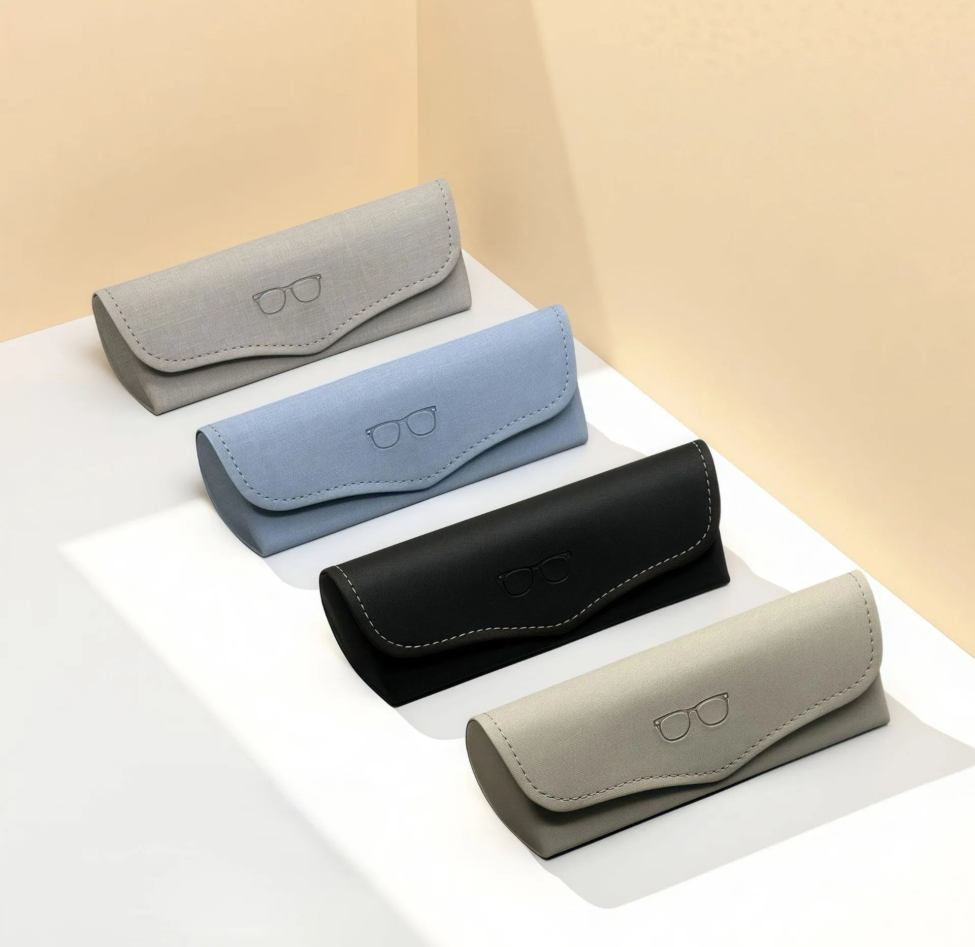 Luxury Custom Logo Sunglasses Case with Box Packaging Pu Leather Sunglasses Packaging Boxes