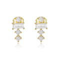 Best Selling Jesus Cross Jewellery S925 Sterling Silver Plated Gold Cross Stud Earring