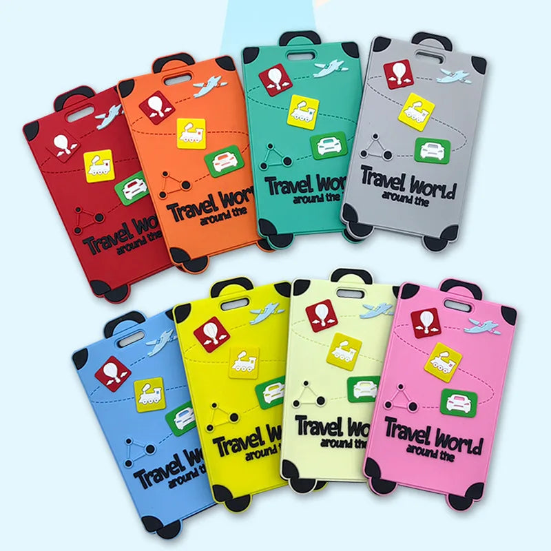 Cartoon Cute Fashion and Exquisite PVC Rubber Luggage Tag Exquisite Workmanship High Quality