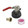 IBC Fittings Tank Valve S60X6 to 1/2" Replacement Valve 60mm Coarse Thread to 15mm Water Drain Adapter
