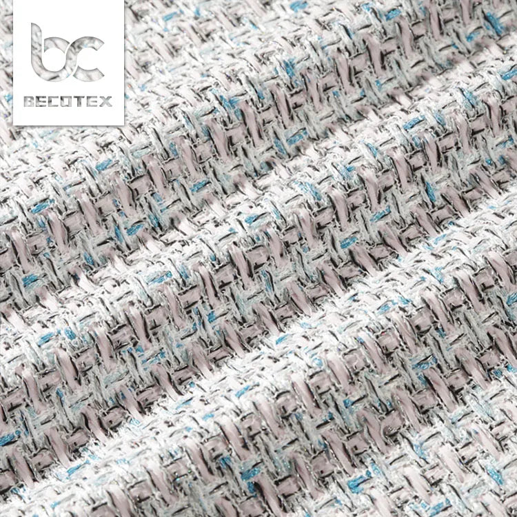 New Woolen Tweed Yarn Dyed Small Fragrant Style Woven Fabric Comfortable Coat Clothing Fabric