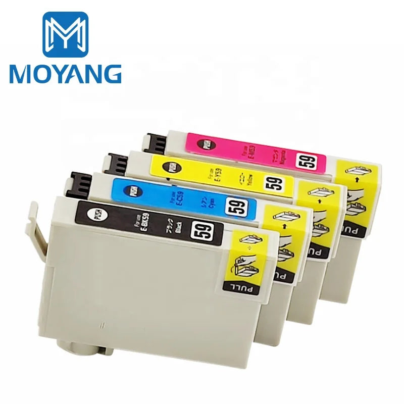MoYang Compatible for EPSON IC59 Ink Cartridge PX-1001 PX-1004 Printer Cartridges ICBK59 ICC59 ICM59 ICY59