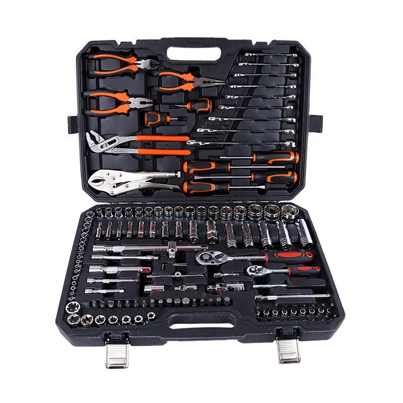 131-piece Auto Repair Combination Set PC Ratchet Barrel Batch Head Pliers Screwdriver Dual-purpose Wrench Tool Box
