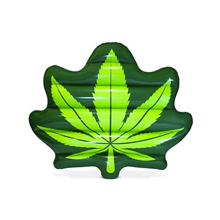B03 180x150cm Large PVC Inflatable Leaf Pool Float Green Pot Leaf Swimming Ring Tube Lounge Foliage Mattress Water Toys for