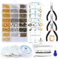 Adult Earring Making Supplies Kit Alloy Hooks Backs Posts and Findings with Convenient Storage Case