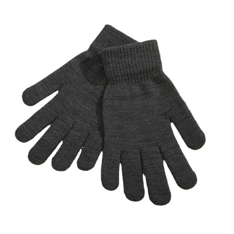 MIO Cheap Solid Color Touch Screen Gloves Stretch Knitted Gloves Full Finger Acrylic Winter Outdoor Keep Warm Gloves for Women
