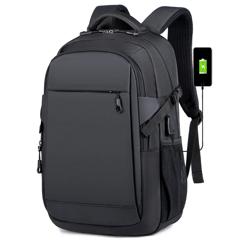 Custom College Portable Travel Lightweight Bag With Headphone USB Hole 15.6 Inch Mens Waterproof Laptop Bags Backpack
