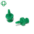 Customized Plastic Green PP 3/32" 2.4mm Barbed Tube Fitting Female Luer Lock Connector for Luer Lock Syringe