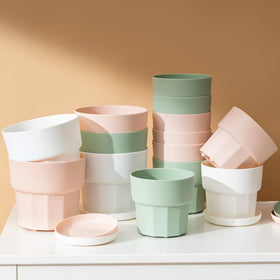 RUIPU (YQ--L) Small Desktop Flower Pot Modern Home Garden Plastic Plant Pots Planter