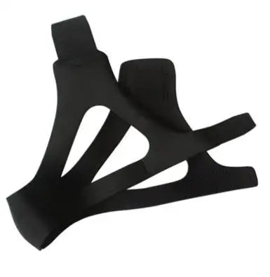 CE Black Anti Snore Adjustable Jaw Support Chin Straps Stop Snoring Belt