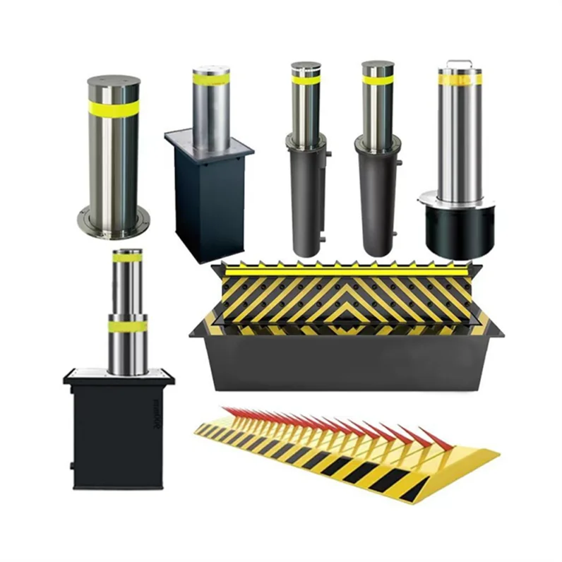 Stainless Steel Hydraulic Remote Control IP68 Rated Heavy Duty Security Bollard Post Automatic Operation Engineer Grade