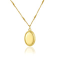 Fashion Oval Geometric Pendant Necklace Women 2021 New Stainless Steel Gold Minimalist Necklace Female Design