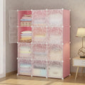 Modern DIY Bedroom Clothes Organizer New Design Foldable Plastic Cabinet for Kids Extendable Wardrobes Amoires for Workshop Use
