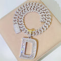 High End Fine Jewelry Letter D Initial Name Hip Hop Iced Out Certified Moissanite Diamond Custom Pendant