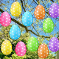 16 Inch PVC Inflatable Easter Eggs Outdoor Decorations for Kids Colorful Ornaments High Quality Custom Logo