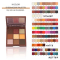 Diy Custom Label Plastic Eyeshadow Palette Vegan Shimmer Matte Wholesale Makeup Eye Shadow Palette